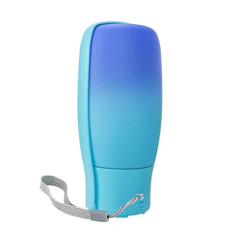 [Gradiente de color de la serie] taza de agua para mascotas hervidor portátil al aire libre mascota plegable filtro resistente a altas temperaturas PET taza de agua