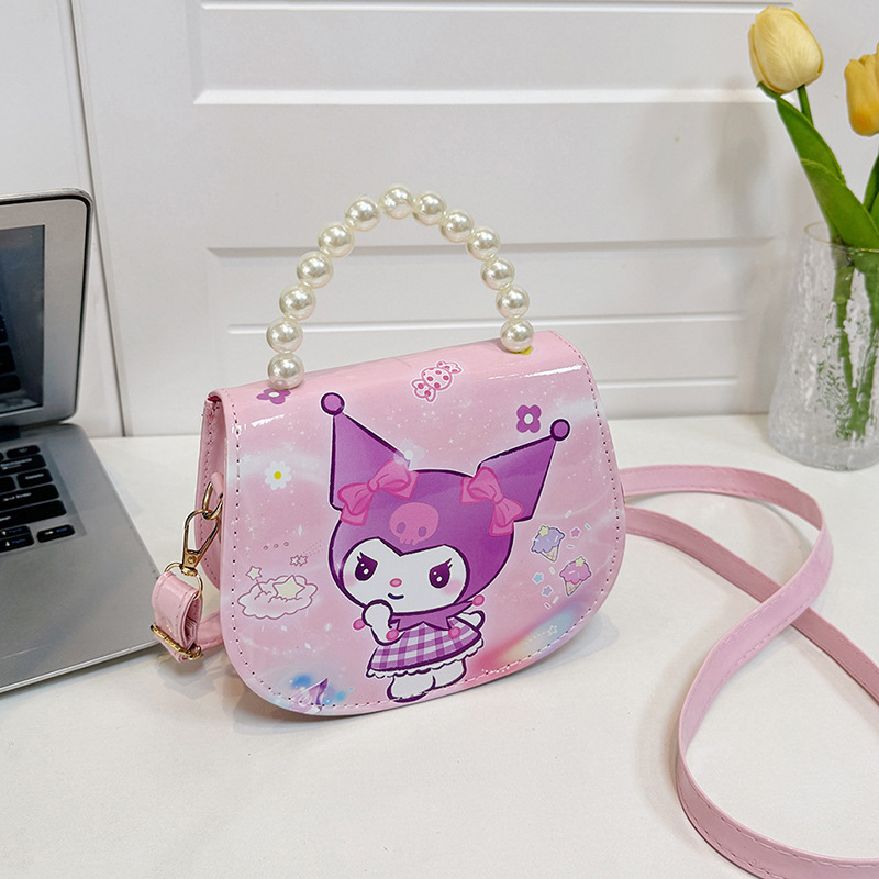 2024 caricatura Kulomi bolso de hombro para niños niñas adorables coreanos en jardín de infantes con bolso de cinturón