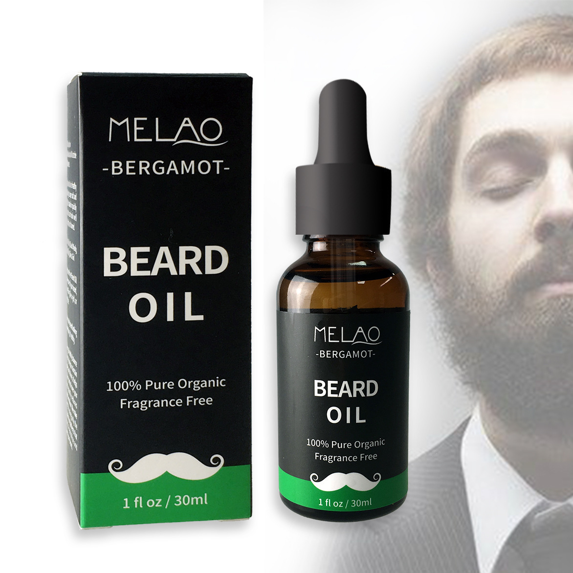 Cross-border beard growth care argan oil beard oil care double moisturizing repair men's beard oil wholesale