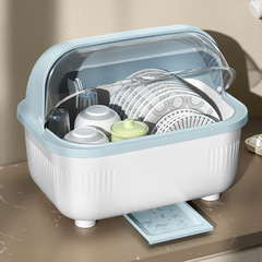 工廠直銷廚房碗盤碗碟收納架帶蓋小型家用餐具碗筷收納盒瀝水碗架