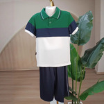 定制小学生夏季速干常规运动服军训学生套装上衣短袖裤子班服校服