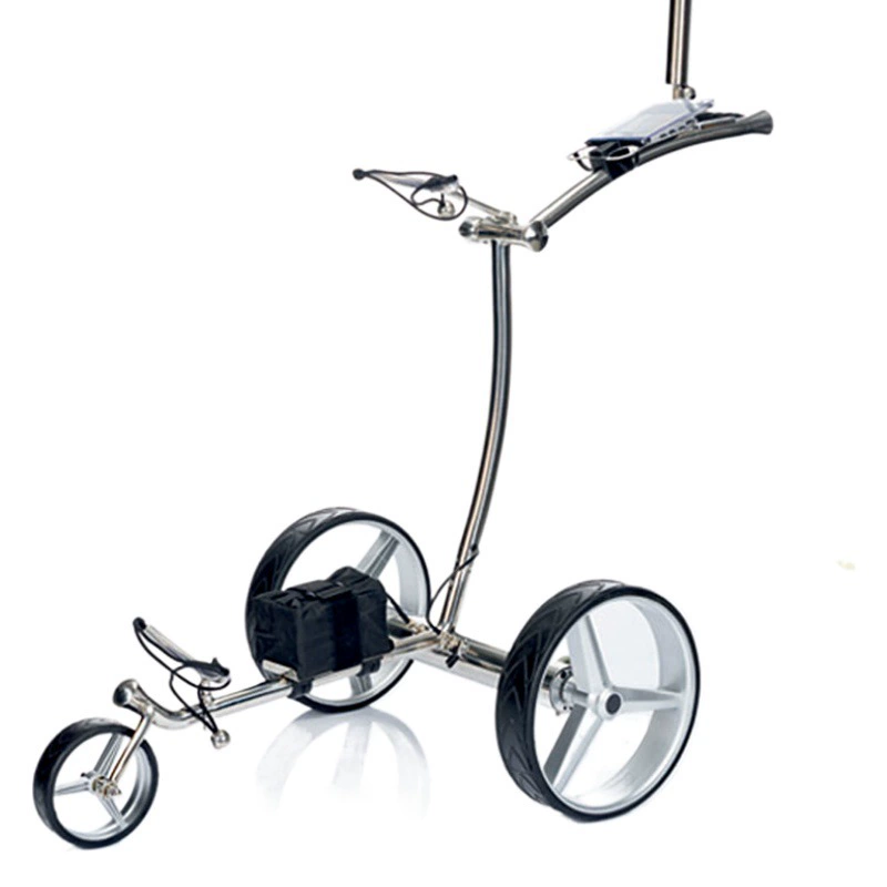 Электрическая трехколесная тележка для гольфа с держателем для зонта, внедорожная