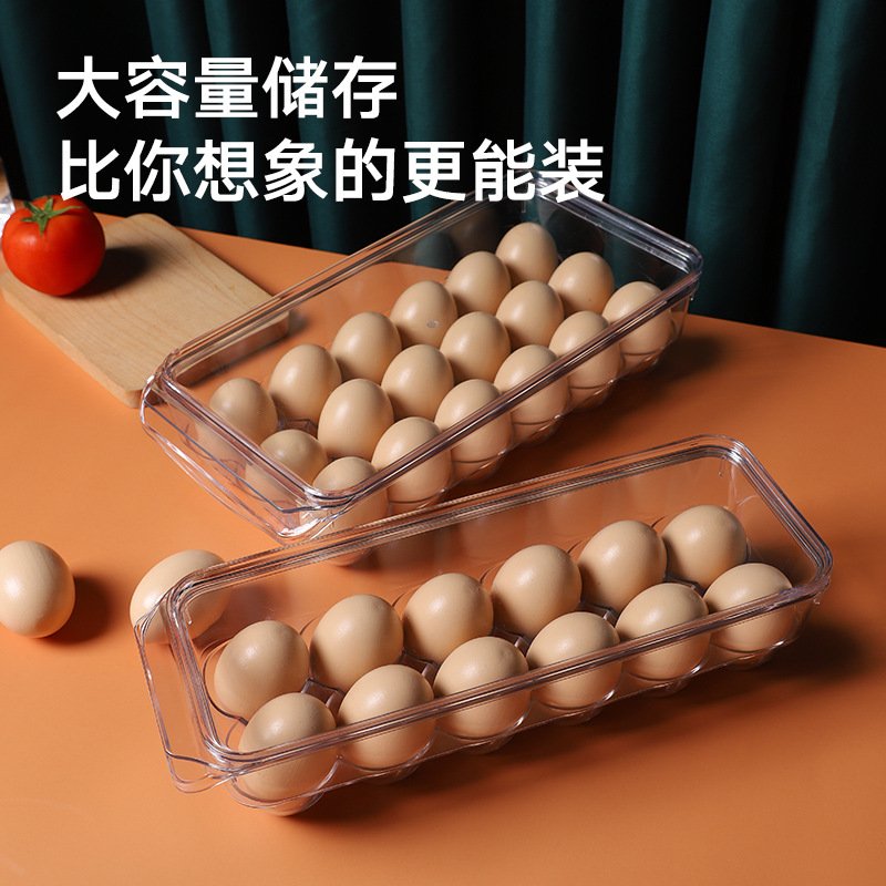 Caja de Conservación para Huevos de Refrigerador de Plástico de Grado Alimenticio Hermética image 2