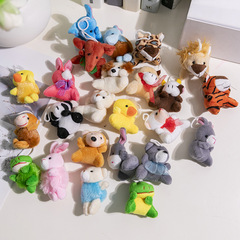 アマゾンの爆発的な動物ストラップのキーホルダー子供のクリスマスプレゼント24種類のぬいぐるみメーカーの現物卸売り