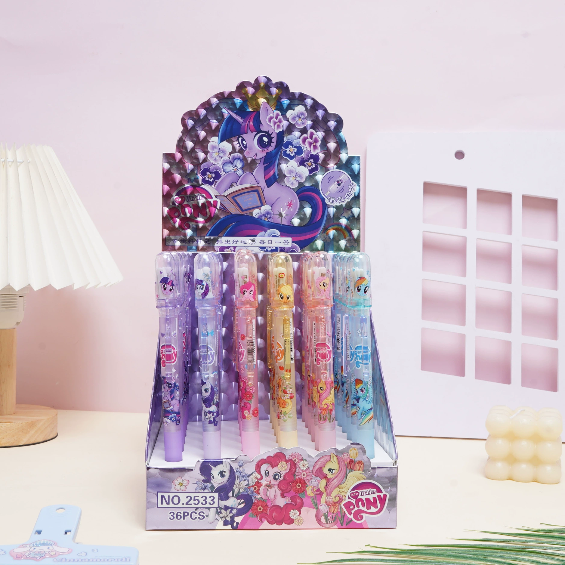 2533 новый пони Поли Lucky Lucky Pen Creative Cartoon Girl Heart Rats Студент встряхивает гениальную ручку