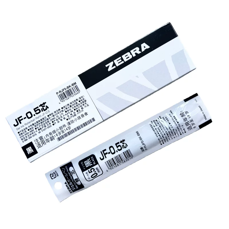 Япония ZEBRA Zebra JF-0.5 нажимает гель-ручка заправка JJ15 нажимный тип 0.5мм водная заправка для ручки