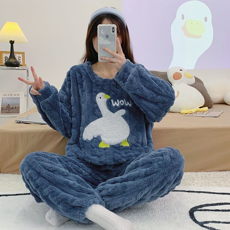 838#Big White Goose Blue [Thick Style]