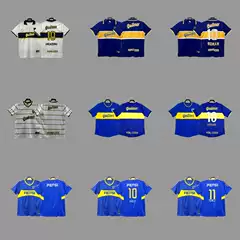 Boca Juniors Retro Jersey Classic Vintage Replica Maradona Short & Long Sleeve Soccer Jersey