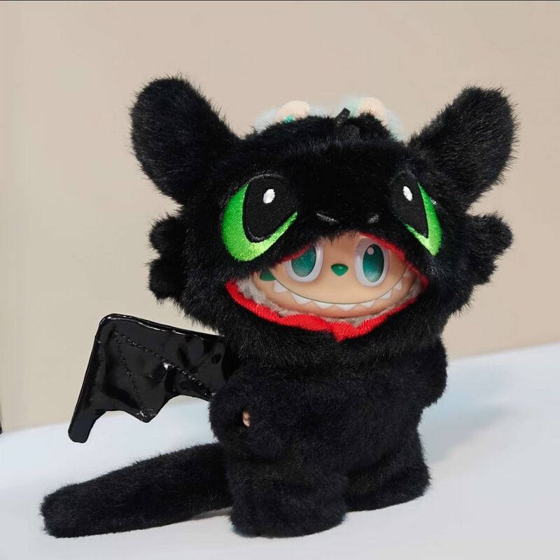 可爱卡通无牙仔娃衣拉bubu 一代二代三代搪胶挂件可爱小衣服17cm|undefined