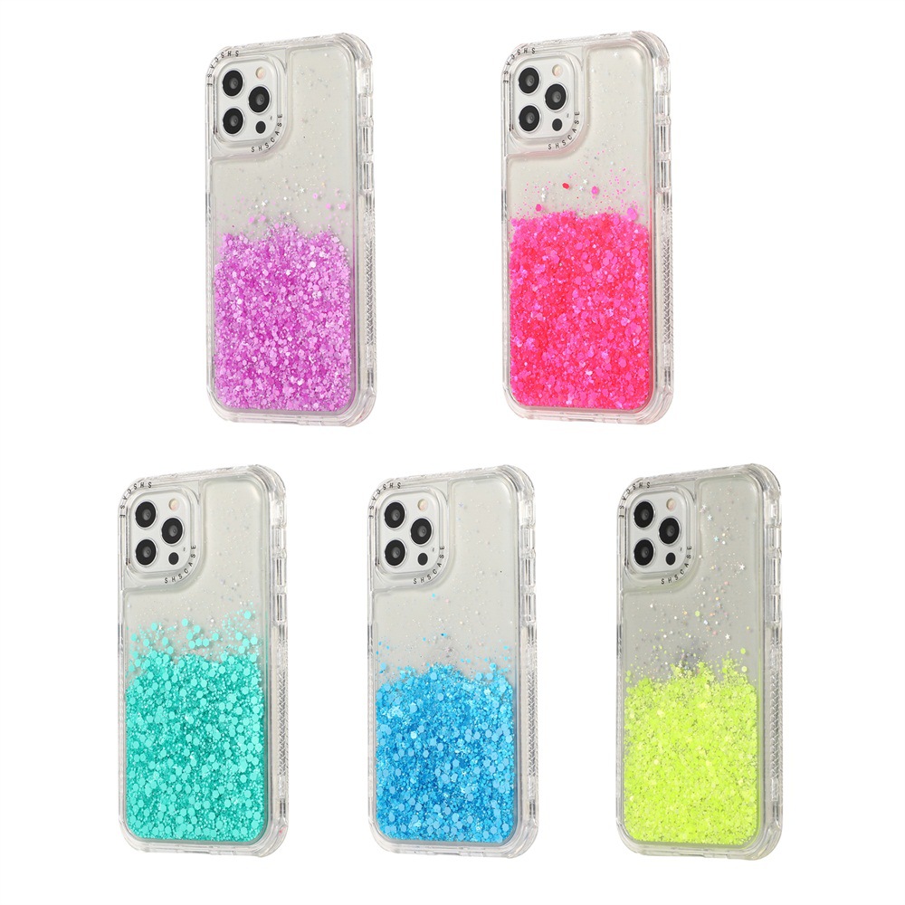 For Mac 12PRO MAX XS Glitter Epoxy 11PRO Trine Mobile phone shell smart cover