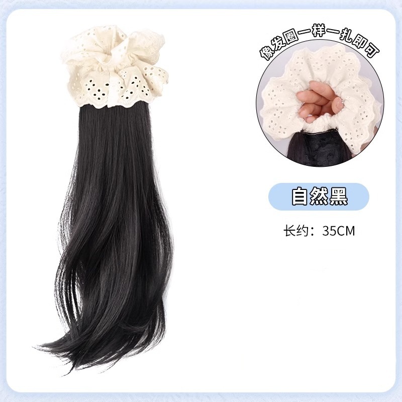 Peruca de trenza, cola de caballo