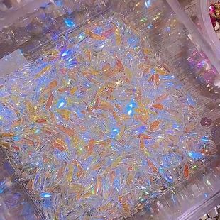 Large Aurora drill warm wizard with net red nail drill special-shaped drill nail Super Flash resin rhinestone jewelry wholesale