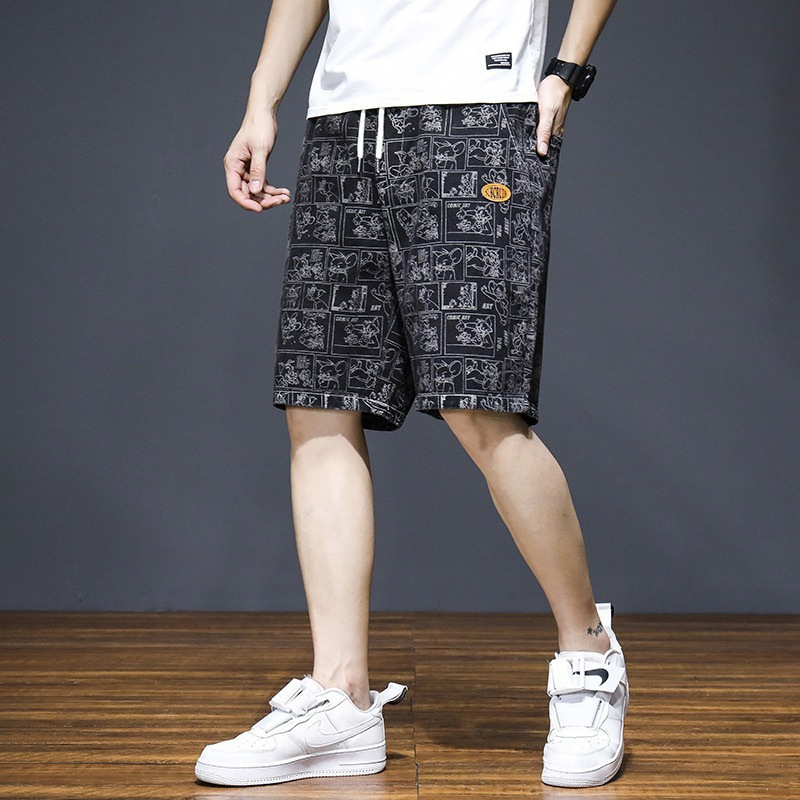 Summer Thin Five-point Jeans Men's Korean-style Slim-fit Shorts Trendy Brand Men's Thin Summer Mid-length Pants Men's Pants