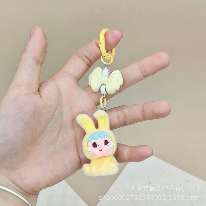 植毛樹脂泣いている赤ちゃん立体キーホルダーペンダントかわいいバッグアクセサリー人形ペンダントペンダントキーホルダー卸売|undefined