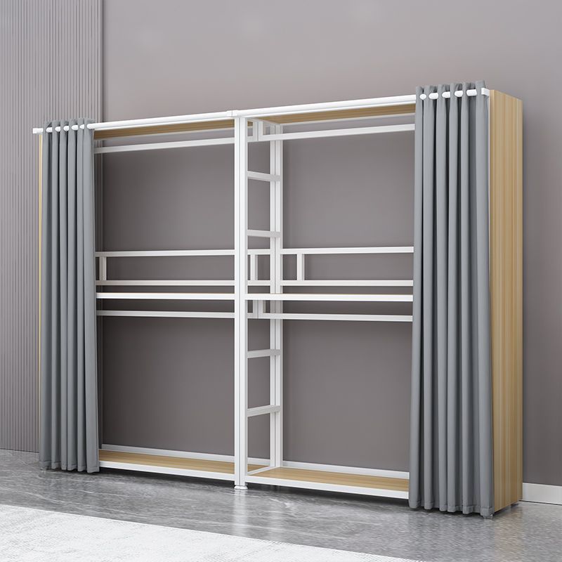 Colgar percha de ropa percha de gorra dormitorio combinación de armario de esquina engrosado engrosado simple ensamblaje armario de metal percha de piso