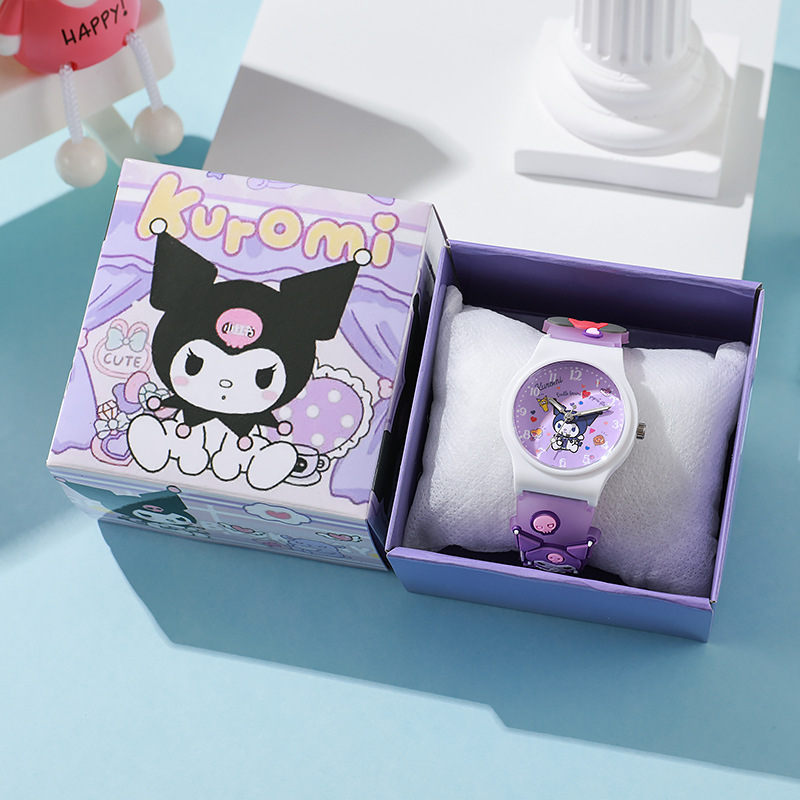 Wholesale New Cartoon Doll Quartz Watch Children's Watch Kindergarten Student Party Drop Glue Sanrio Explosions
