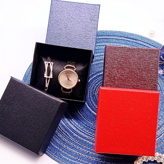 厂家直销手表盒首饰包装礼品收纳盒荔枝纹厂家直销定制logo