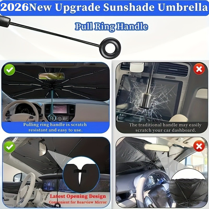 Summer Car Sunshade Pull-Tab Convenient Car-Mounted Front Sunshade Sun Protection and Heat Insulation Car Sunshade Curtain Wholesale