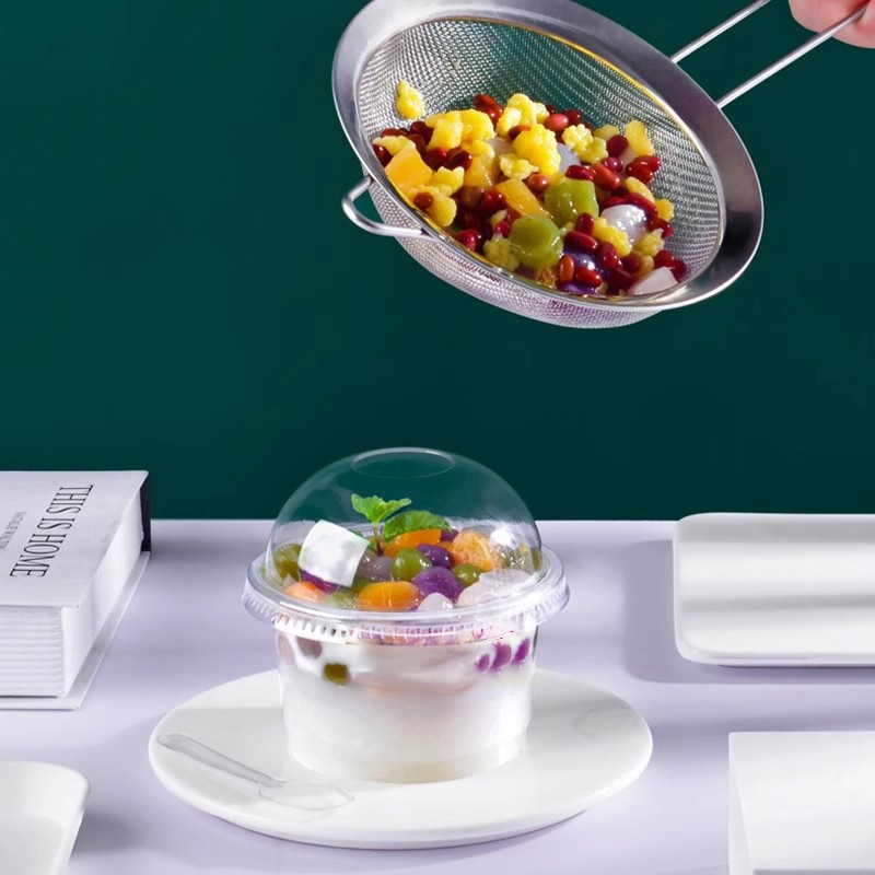 Pudding cup disposable double -skinned milk bowl jelly dessert