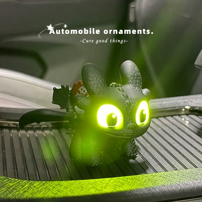 Car ornaments Ornament with Moving Wings, Night - single-pack-the-wings-are-movable-and-luminous-dual-purpose-ornaments-and-pendants-come-with-traceless-glue