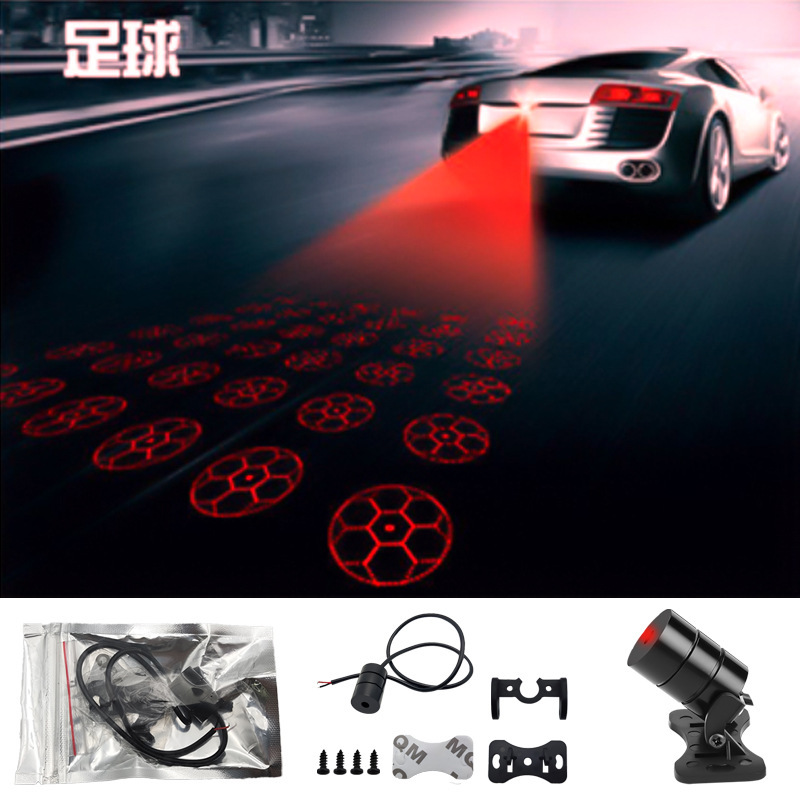 Lámpara láser de automóviles y motocicletas infrarrojos anti-colisión trasera reflector luminoso exterior de luz intensa luz de advertencia de modificación image 9