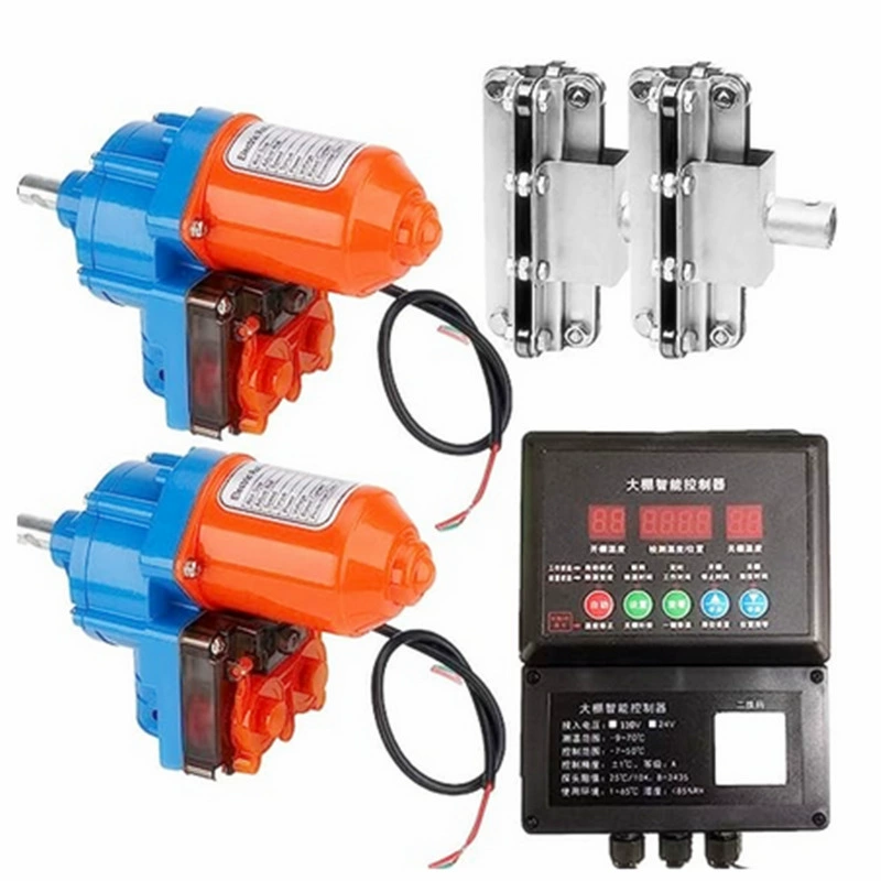 Электрическая намоточная машина для теплицы 24 В, автоматический вытяжной вентилятор для теплицы с дистанционным управлением с мобильного телефона, интеллектуальный прибор для контроля температуры 4G