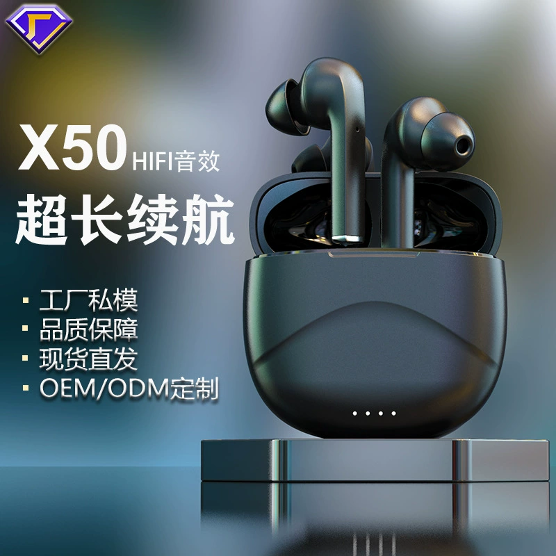 Граница перекресток tws Bluetooth наушники X50 полностью беспроводной глубокий бас внутриканальные спортивные музыка OEM производитель стерео