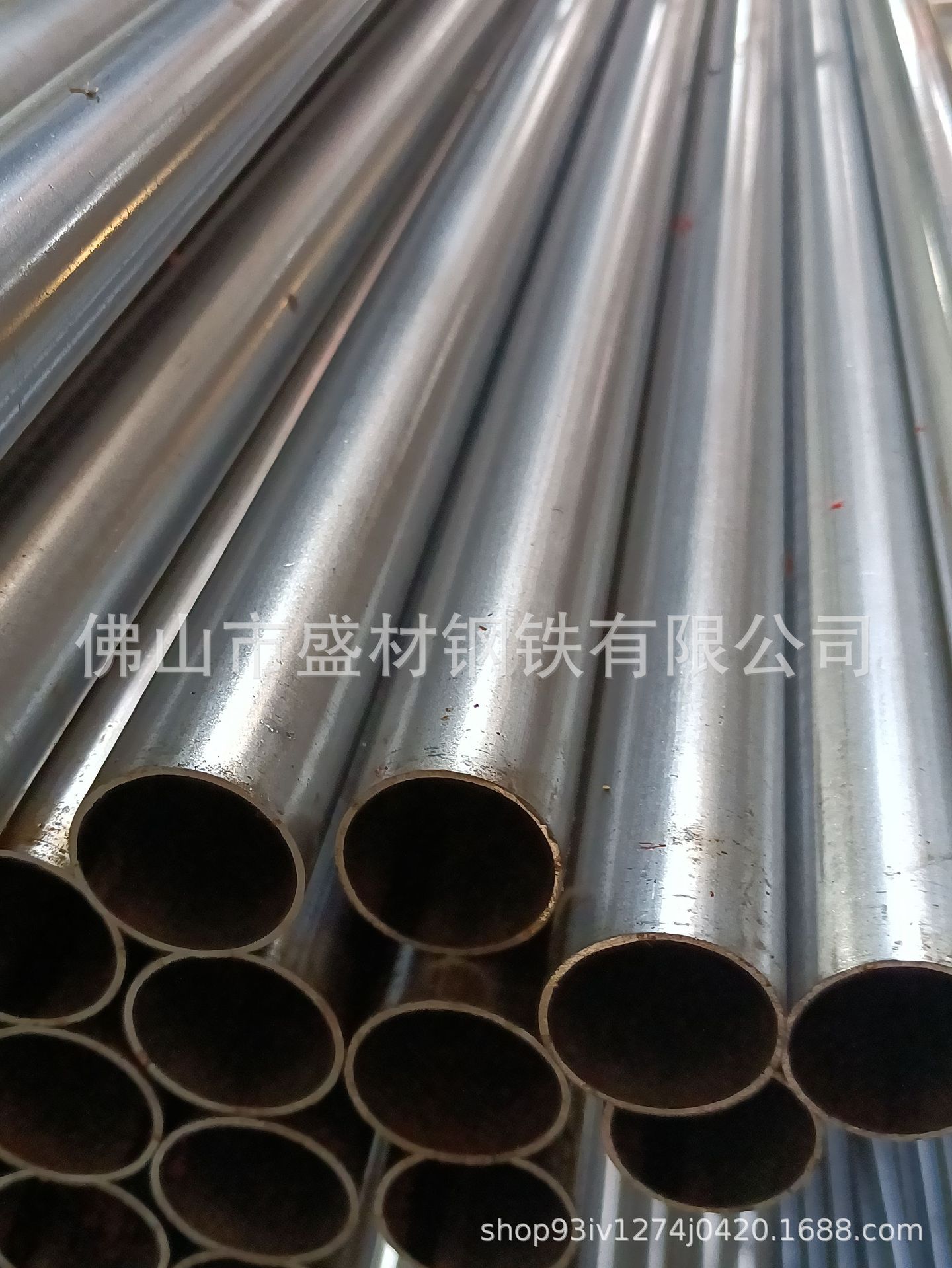 珠三角焊管厂家白料圆管电镀铁管 光亮高频直缝焊接管 规格全现货