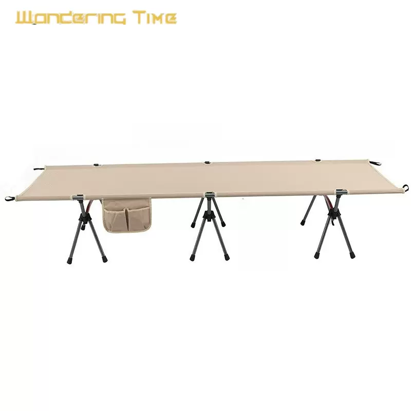 跨境户外露营折叠床80加宽高低两用床易折叠收纳三色款行军床野营