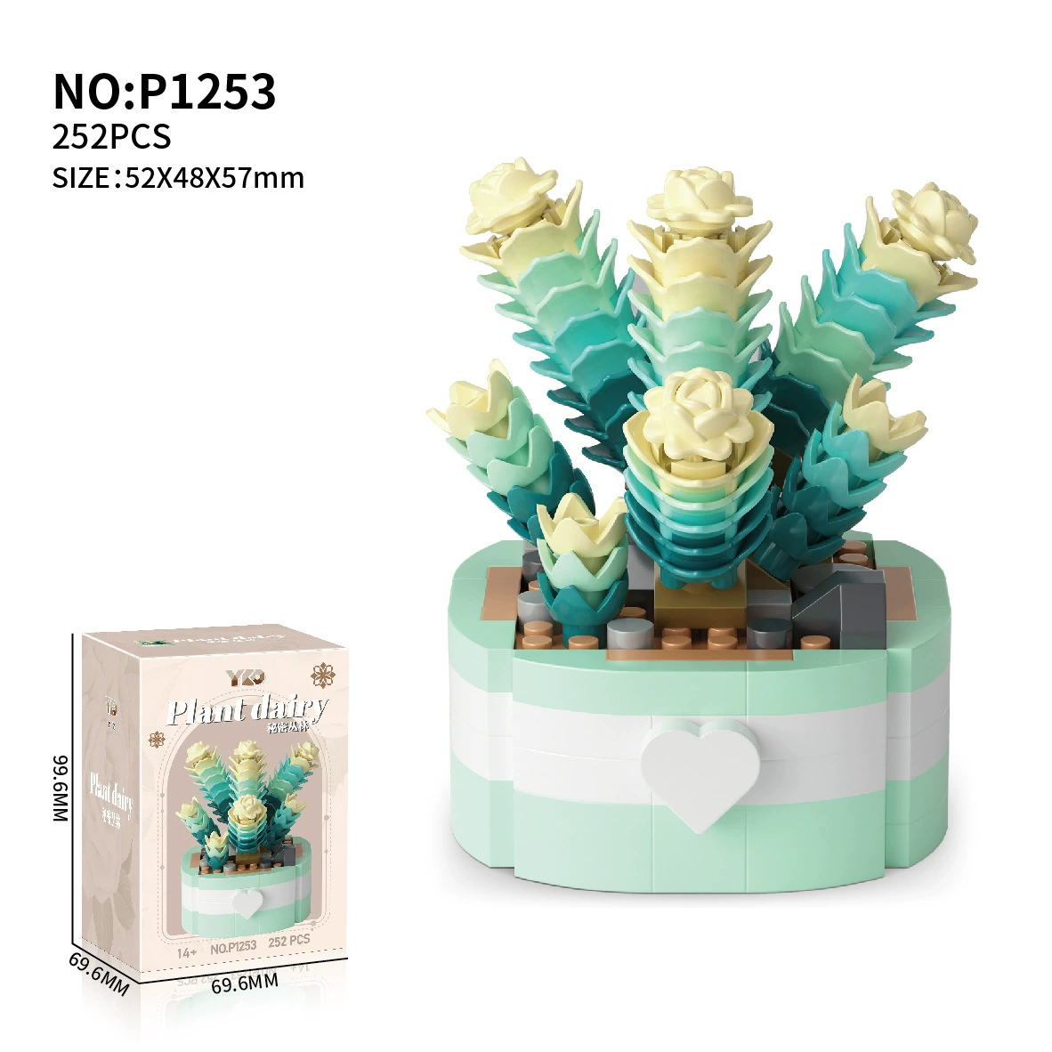 Constructor, toy, music box, sunflower, Birthday gift