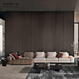 劳伦斯模块组合沙发客厅大户型平层别墅意式羽绒设计师布艺沙发