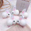 Cute rabbit, hairgrip, children's hair accessory, three dimensional hairpins, plush bangs, no hair damage, autumn