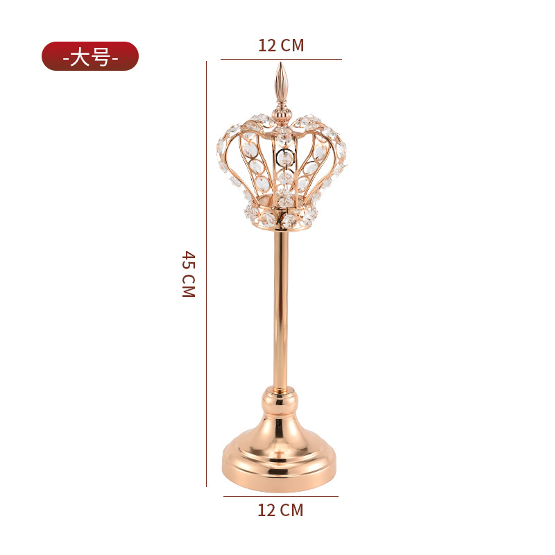 [스타일 4] 골든 H45cm 크라운 캔들홀더