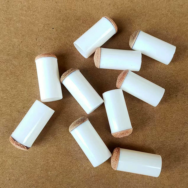 Tubo de nylon de cuero cubierta de la cabeza de billar varilla de cuero cubierta de la cabeza de la pistola tapa de billar Accesorios marrón azul Pini