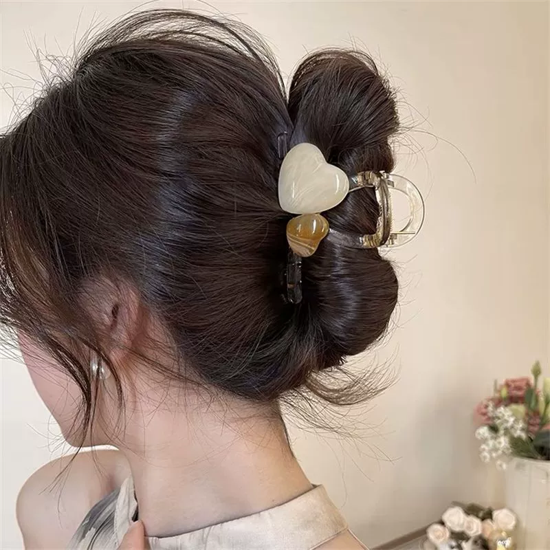 Аcrylic hairgrip, crab pin, brand high quality shark, flowered, simple and elegant design