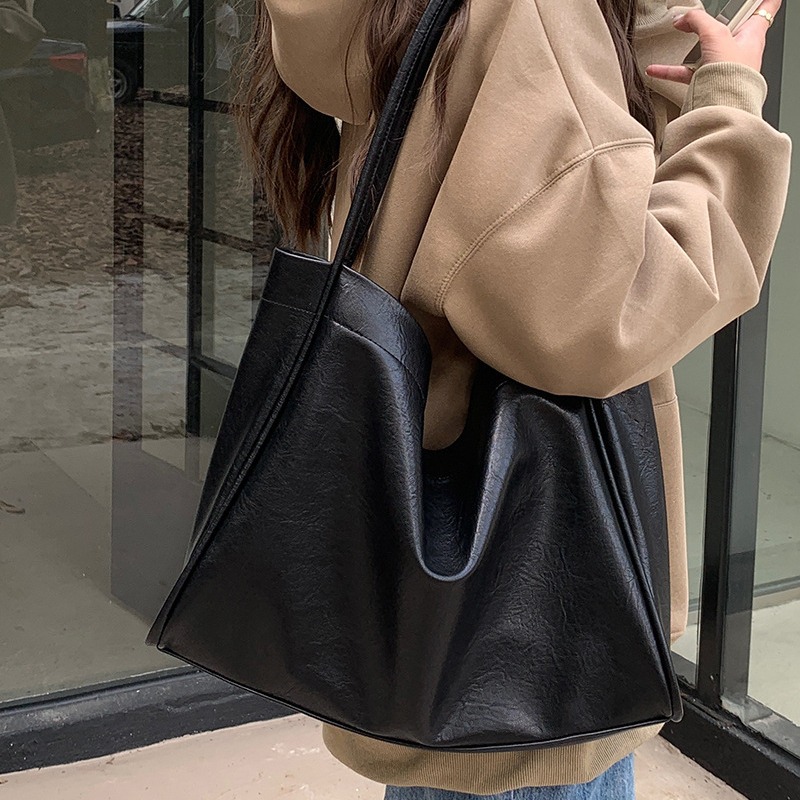 Neu Weiche Leder Große Kapazität Tote für frauen Tasche Handheld, Einzigartiges Design, Eine Schulter Unterarm Tasche, Klasse_voghion.com