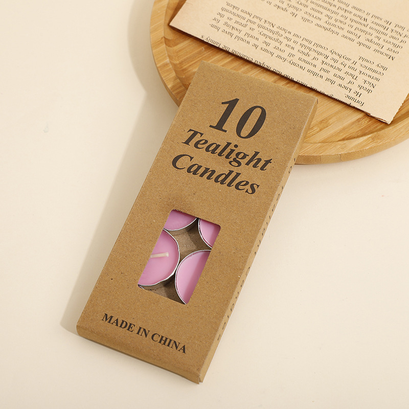 Fabricantes al por mayor círculo de vela de banana cumpleaños romántica atmósfera sin humo decoración de boda lámpara de té velas pequeñas