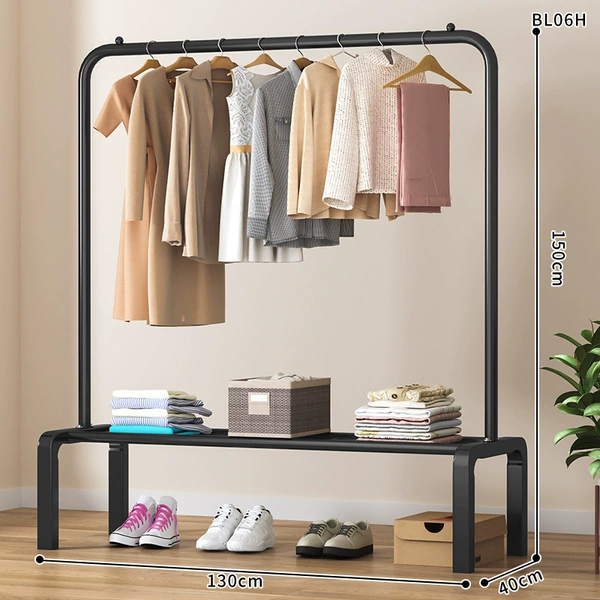 Single pole without hook 130 black ✓♜