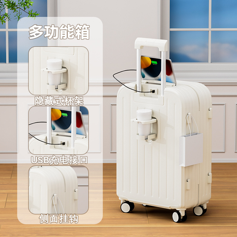 (Ventas directas de fábrica) Maleta de gran capacidad Maleta para mujer Caja de contraseña de rueda universal para estudiantes robusta y duradera para hombres