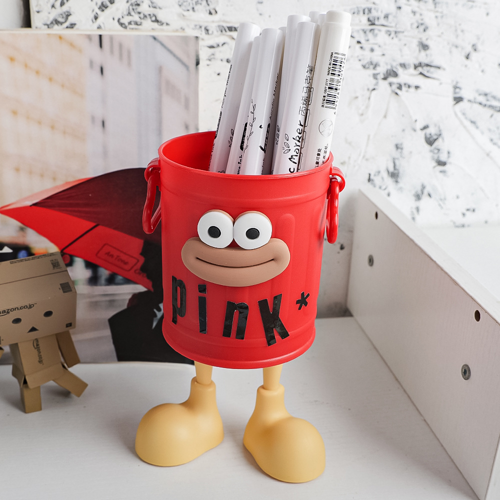 빨간색 튜브 + 소시지 입 + 문자 스티커 + 발 2개