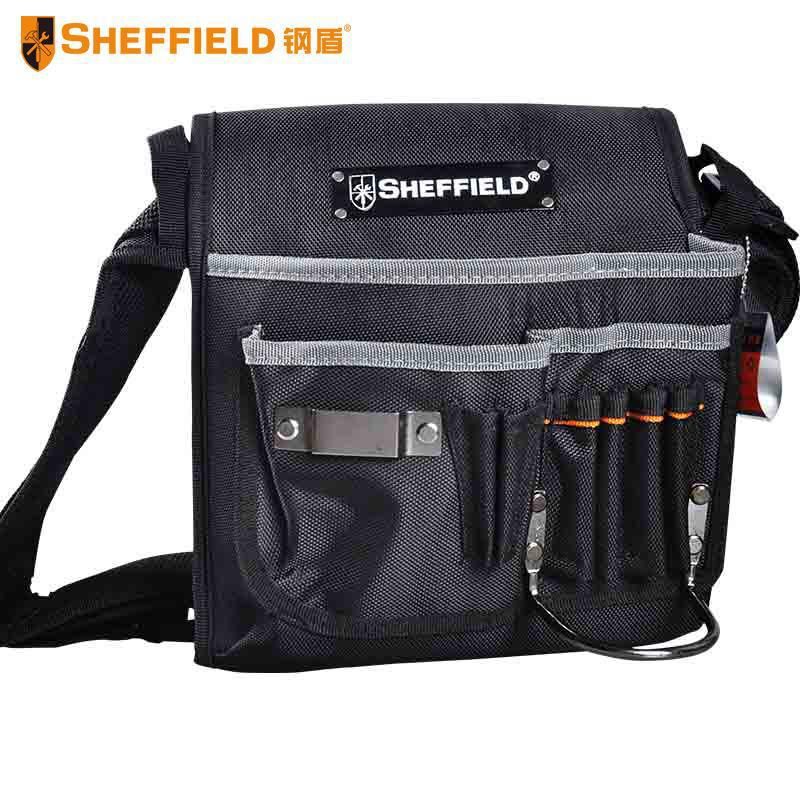 钢盾S023009 多功能帆布电工工具包维修安装工具腰包255X270mm