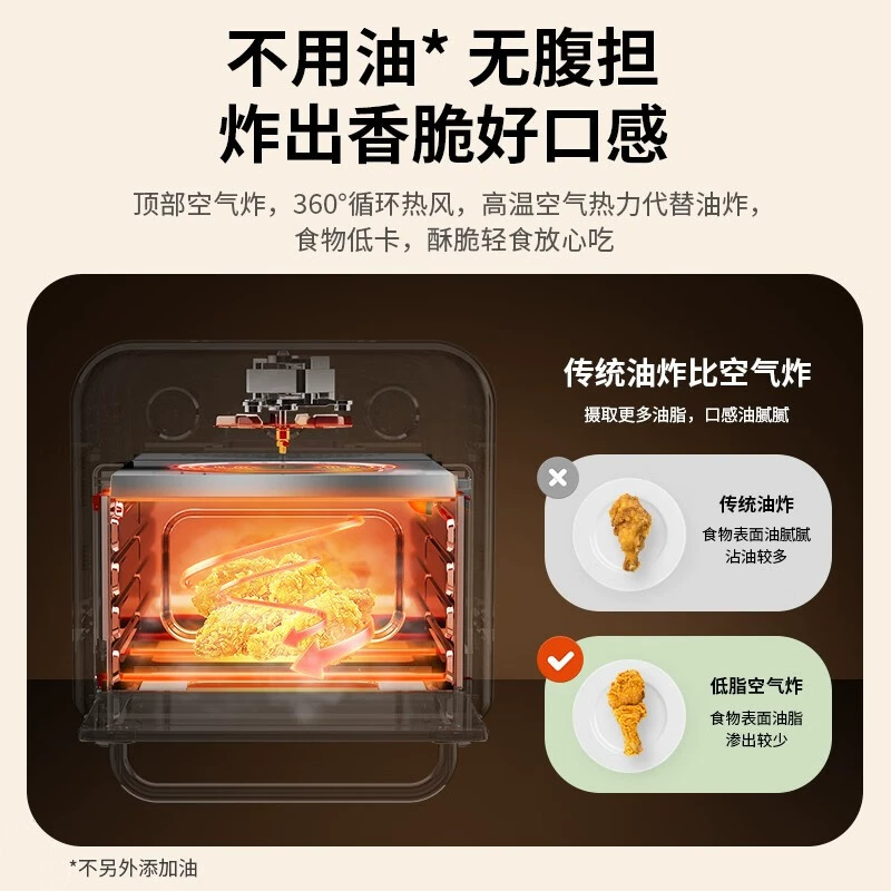 Middlea (Midea) PT1510 air fried oven multifunctional air fried pot 15L