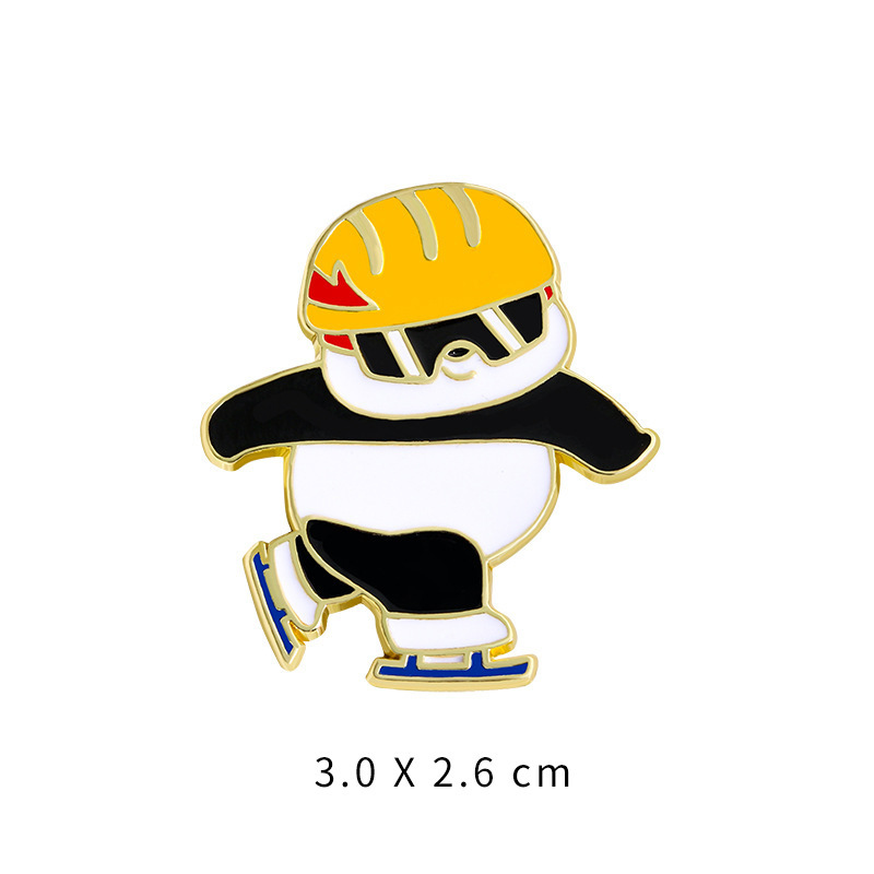Speed skating panda
