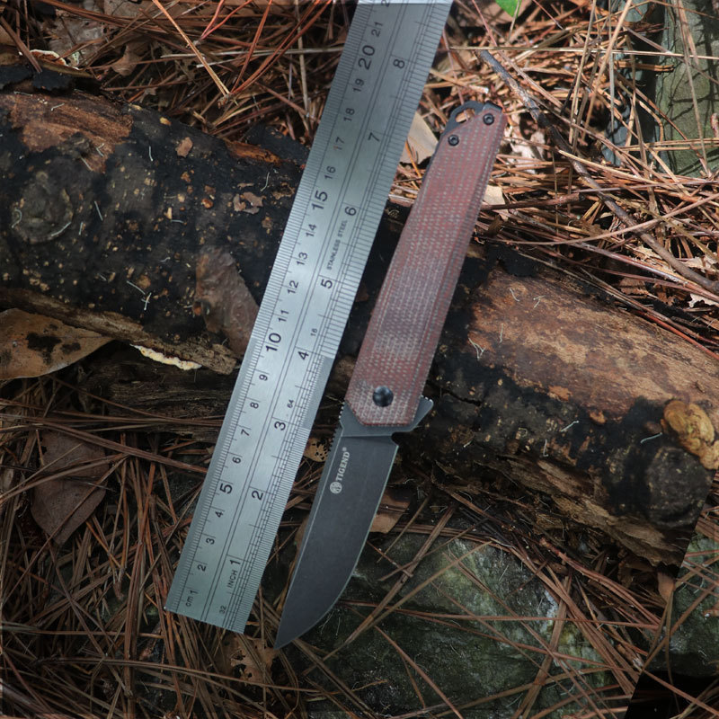 D2钢防身刀高硬度折叠刀快开随身折刀野营战术刀户外便携战术小刀