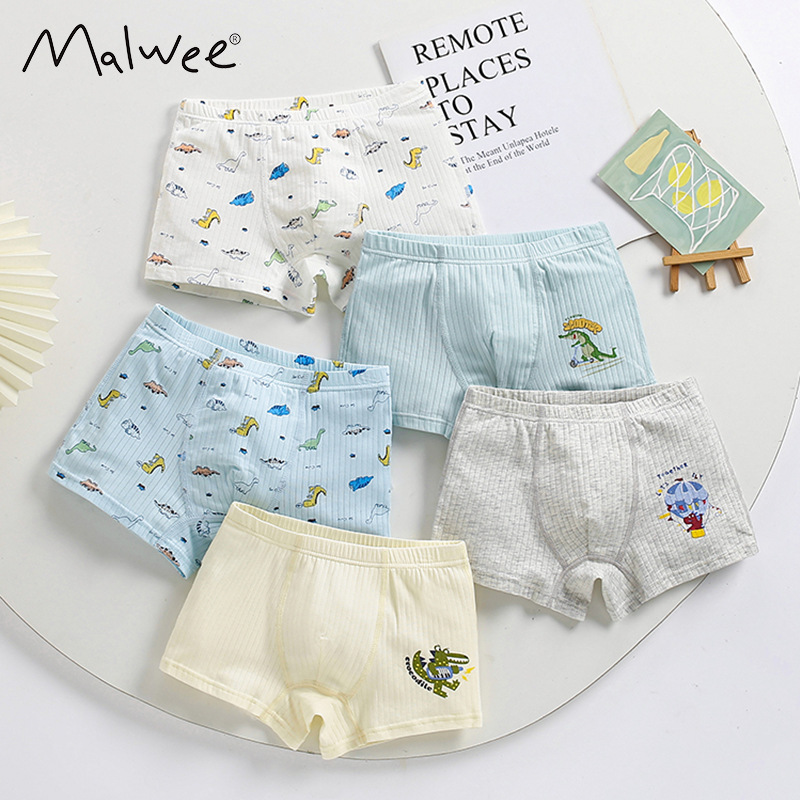 Malwee transfronterizo nueva ropa interior para niños verano A 110 a 170cm cinco paquetes fábrica de origen