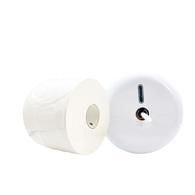 Papel de toallas de espessado centro de toallas de inodoro comercial de hotel pulpa de madera original papel de toallas de toallas de doble uso seco y húmedo