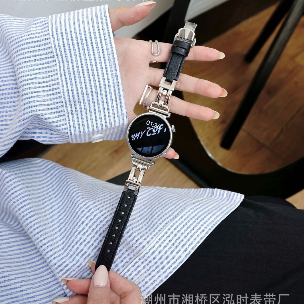 Summer New Slide Diamond Leather Suitable for Huawei Gt5/Gt4/Gt3 Huawei Watch Pro Strap