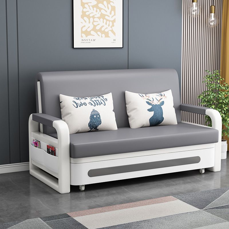 Cama retráctil plegable de doble propósito pequeña sala de estar sofá plegable multifuncional dormitorio sin lavar tecnología sofá cama de tela