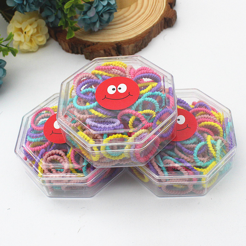 Alta banda de Pelo elástico banda de pelo de alta calidad accesorios para el cabello al por mayor simple durable con caja de almacenamiento de Internet celebridad accesorios para el cabello