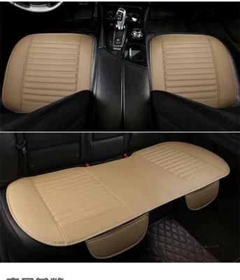breathable leather seat – Seat cushion, seat cover - beige-three-piece-suit
